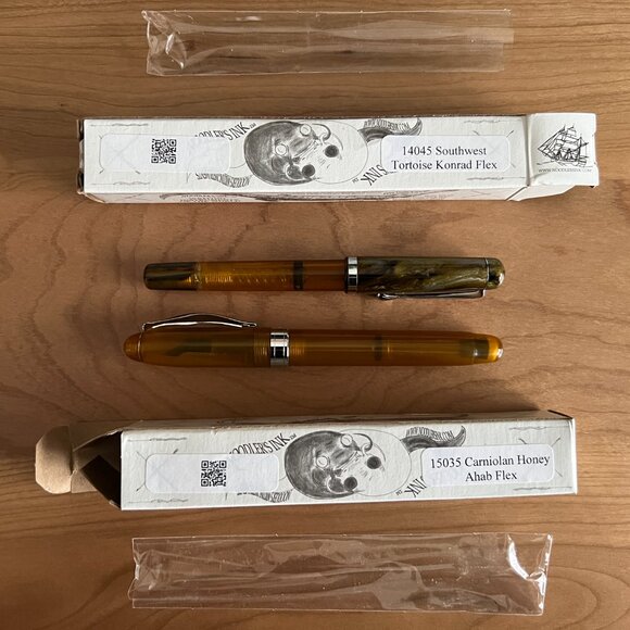 Noodler's Other - 2 Noodler's Flex nib Fountain Pens ~ Ahab & Konrad